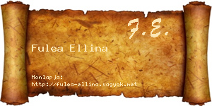Fulea Ellina névjegykártya
